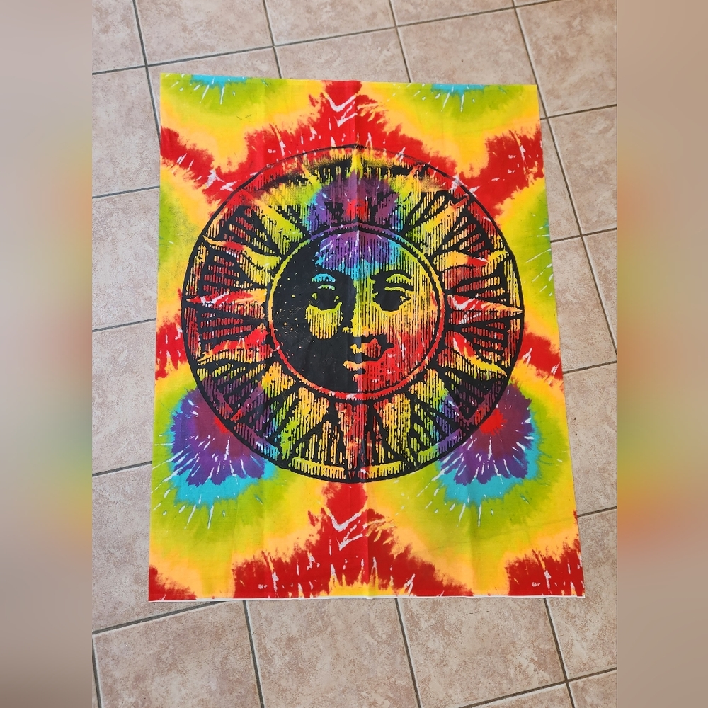 Tye Dye Sun Tapestry